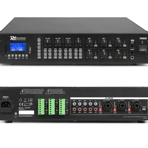 ELA Verstärker 360W 6-Zonen Audio-Matrix 6-Endstufen 5x60W je 100V oder 4-8ohm Ausgang BT USB Player Direktkauf