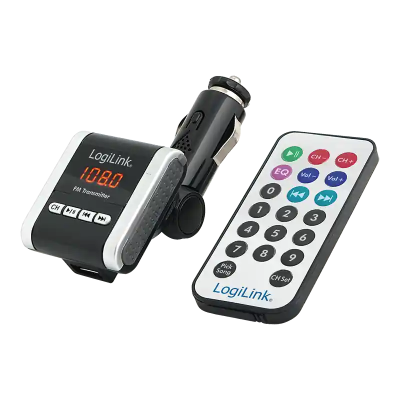 Jetzt Kaufen FM-Transmitter UKW Transmitter mit MP3 Player USB-Slot microSD-Kartenleser Fernbedienung