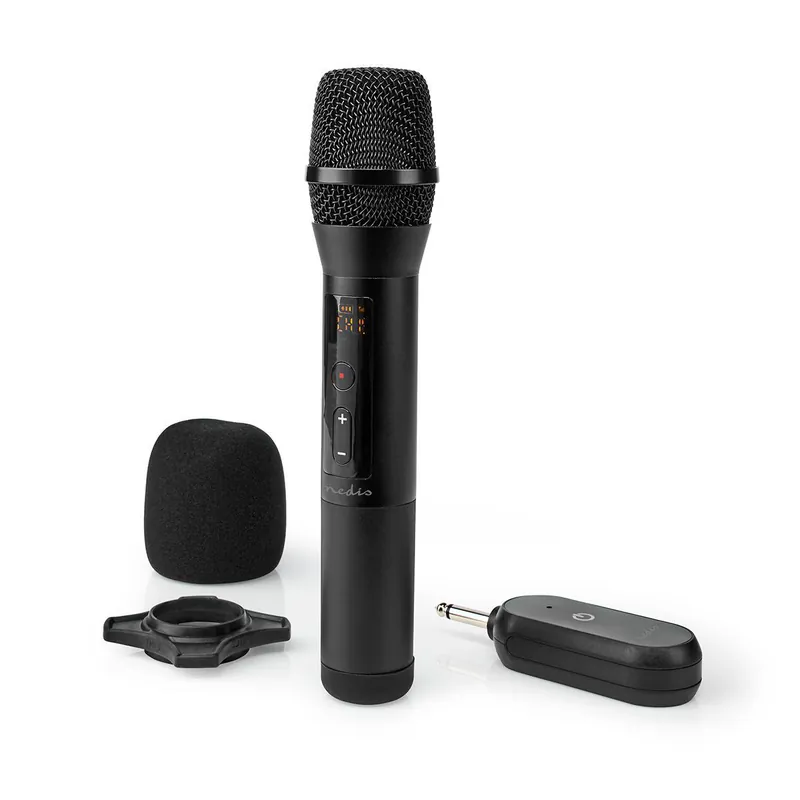 Funkmikrofon mit Funkempfänger 6,3mm Klinkenstecker beide Batteriebetrieben Top-Seller