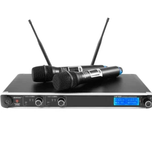 Neu Im Sortiment Funkmikrofon Set U302 Empfänger mit 2x Funkmikro und Antennen