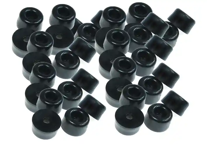 Im Trend Gerätefüße schraubbare Füße 12mm RUND 50Stück Pack