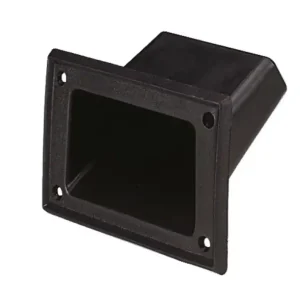 Griff 136x88mm Griffschale aus Kunststoff zum einbauen Schwarz Echt