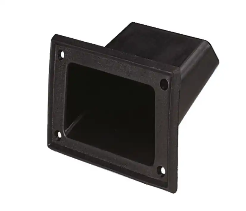 Griff 136x88mm Griffschale aus Kunststoff zum einbauen Schwarz Echt