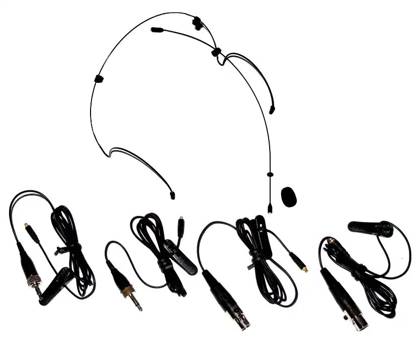 Headset Mikrofon Nackenbügelmikrofon CMX726 Black mit 4-versch Steckern für AKG Sennheiser Shure ua Günstig