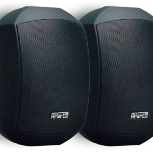 Exklusiv IP64 Wandlautsprecher 2x100W ELA-100V Mask6T Schwarz mit 100V Übertrager Paar