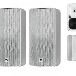 Beliebt IP65 Wandlautsprecher wetterfest 2x160W 16ohm oder 100V ELA Betrieb Weiss ODP-206T