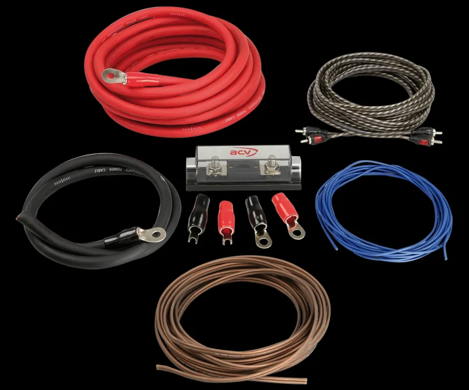 Top-Preis Kabelset 35qmm inkl ANL Sicherungshalter Cinchkabel Stromkabel Endstufe Kabelkit Batteriekabel