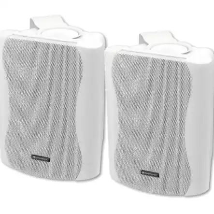 Lautsprecherboxen 2x80W 8ohm mit Bügel Weiß H230mm Neue Ware