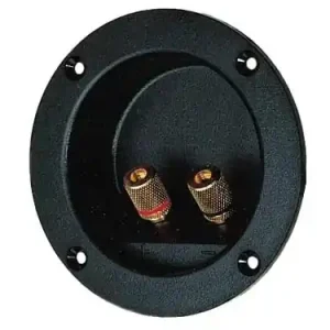 Angebot Lautsprecherterminal 104mm RUND vergoldet rundes Terminal