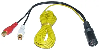 Heißes Angebot LineOut Adapter 8pol DIN Kupplung auf 2x Cinchstecker mit Remote