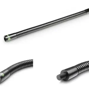 Geprüft Mikrofon Schwanenhals 320mm mit 9mm 3/8zoll Gewinde Black Mikrofonhalter