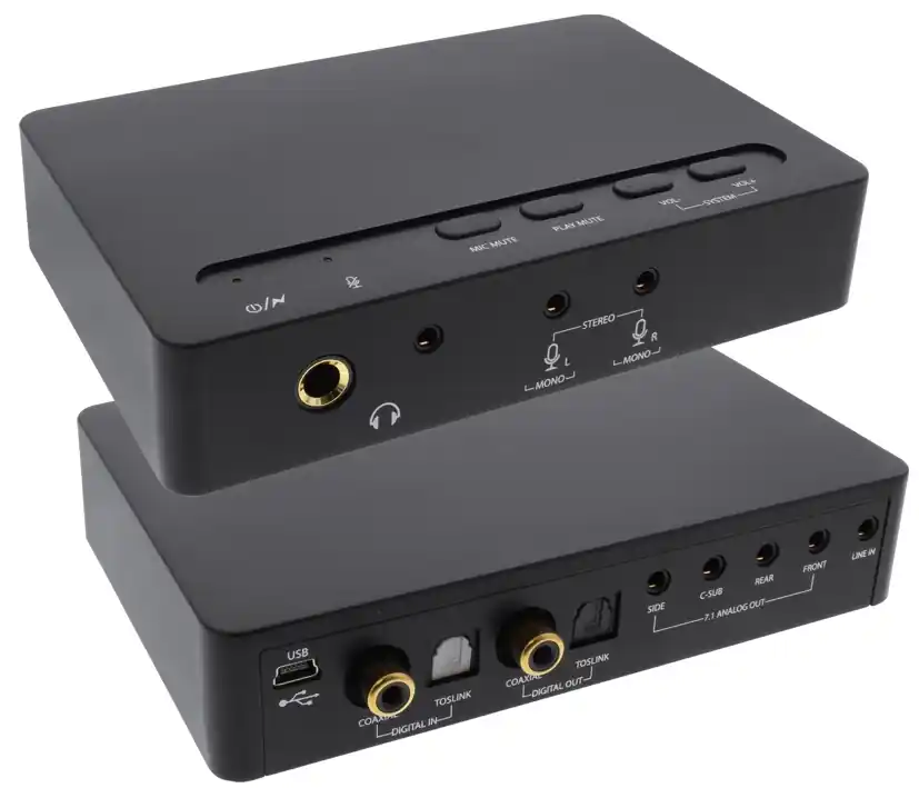 Nur Für Kurze Zeit Medienkonverter Audiowandler Ditital zu Analog Toslink SPDIF Klinke 7.1 Analog out