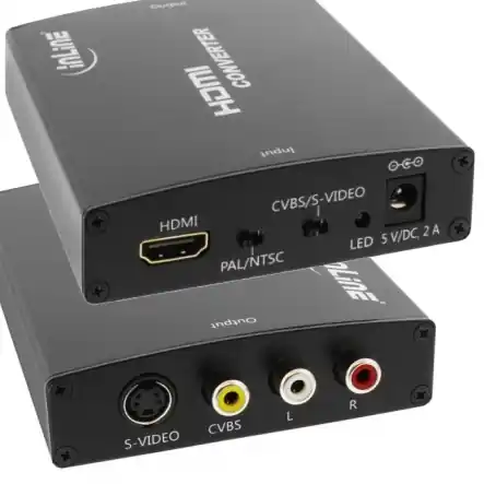 Medienkonverter HDMI Eingang Cinch Ausgang HDMI auf Audiosignal Videosignal Echt