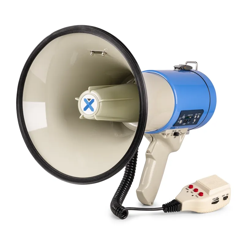 Geld-Zurück-Garantie Megafon 60W Megaphon mit Bluetooth Sirene USB Micro-SD MP3-Player SMEG60