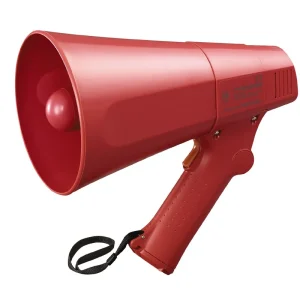 Knallerangebot Megafon ER-520R 10W ROTES Handmegafon mit Sirene und einer Reichweite bis 250m