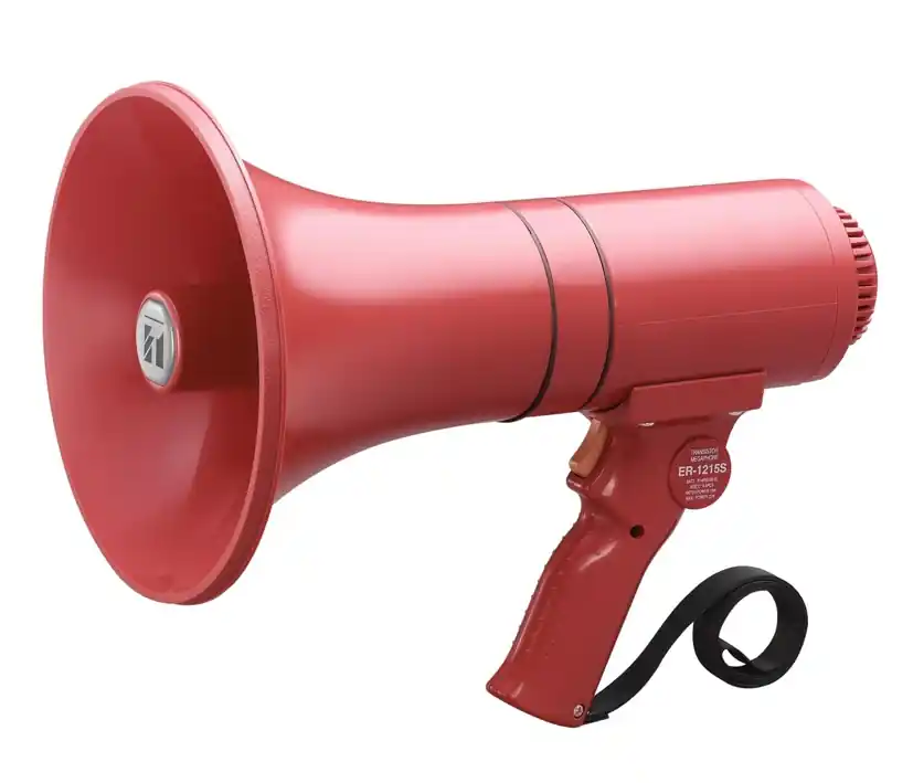 Schneller Versand Megafon ER1215S 23W Megaphon mit Sirene Ausführung ROT IPX5 Outdoor