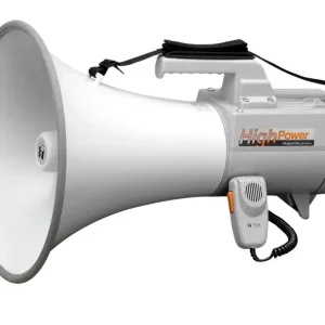 Megafon ER2230W 45W Hochleistungmegafon 12V Alu Schultermegafon mit Sirene bis 1300m RW Angebot