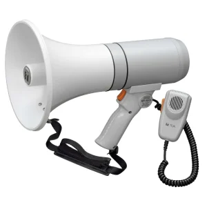 Megafon ER3215 23W IPX5 Outdoor Indoor Handmikrofon mit Spiralkabel Weiss-Grau Top-Angebot