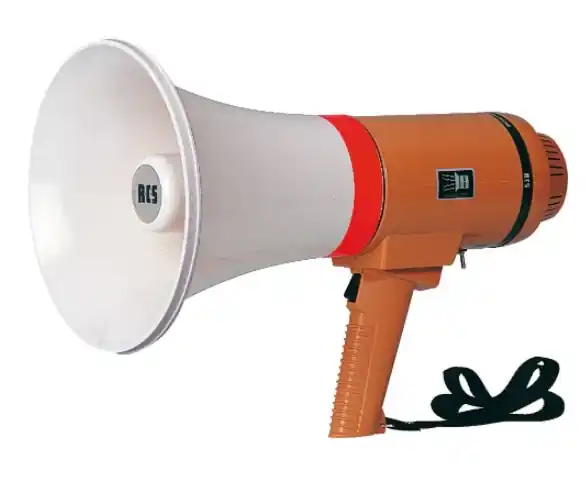 Megafon HM025S 25W Megaphon mit Sirene Orange bis 1KM Zertifiziert