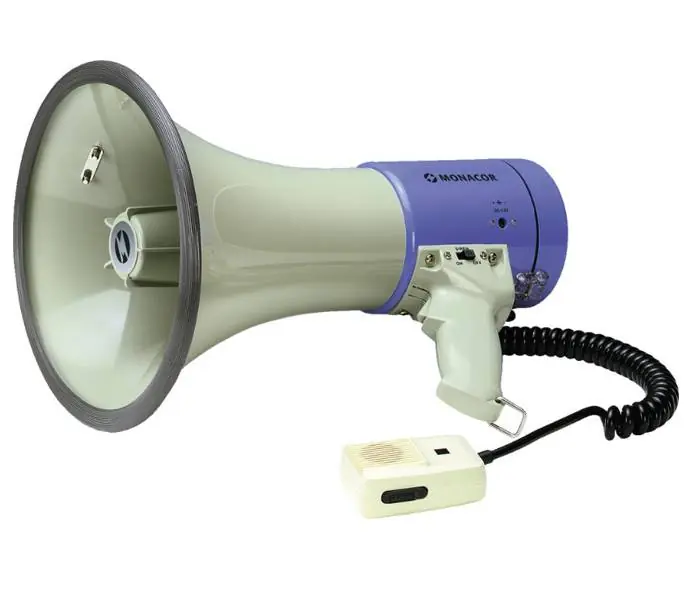 Megafon TM27 25W Megaphon mit Sirene Kabelmikro Lautstärkeregler am Mikrofon Heißes Angebot