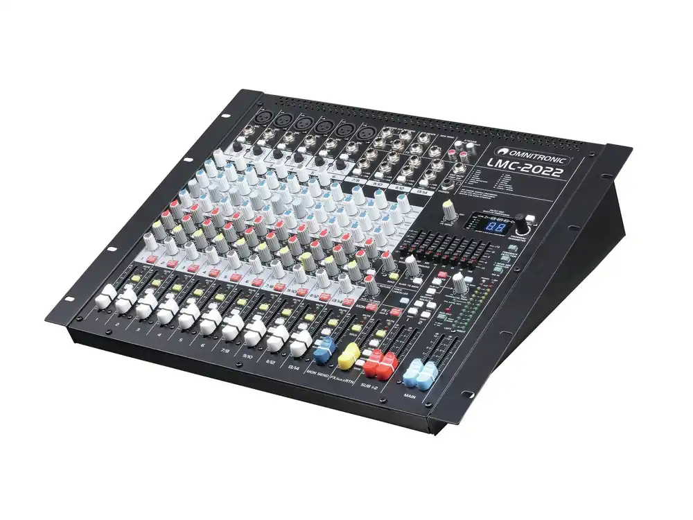 Zertifiziert Mischpult Mixer 10Kanal für Theater Bands Club mit USB Effektgerät 19zoll tauglich