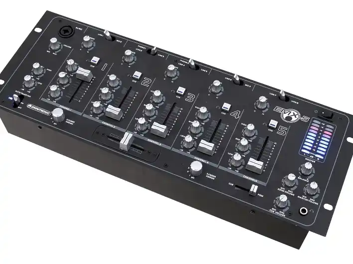 Mischpult Mixer 5-Kanal 19zoll 4HE mit 6xLine und 2x Mikrofon Eingang Limited Edition