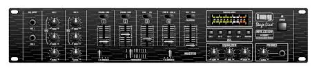 Online Kaufen Mischpult Mixer 6-Kanal 19zoll 2HE mit 4xLine und 2x Mikrofon und 2x Phono Eingang