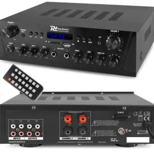 Begrenztes Angebot Multiroom Verstärker 2x100W 2-Zonen Verstärker mit UKW USB SD Bluetooth