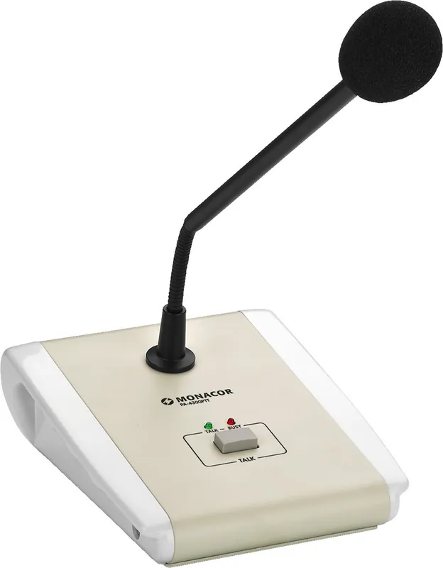 Angebot PA-4300 PTT Mikrofon Sprechstelle mit Schwanenhalsmikro ohne Platine 2xRJ45 Busmikrofon