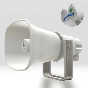 PoE LAN Hornlautsprecher IP66 22W 124dB ONVIF IP-A1SC15 Universal Gratis Versand