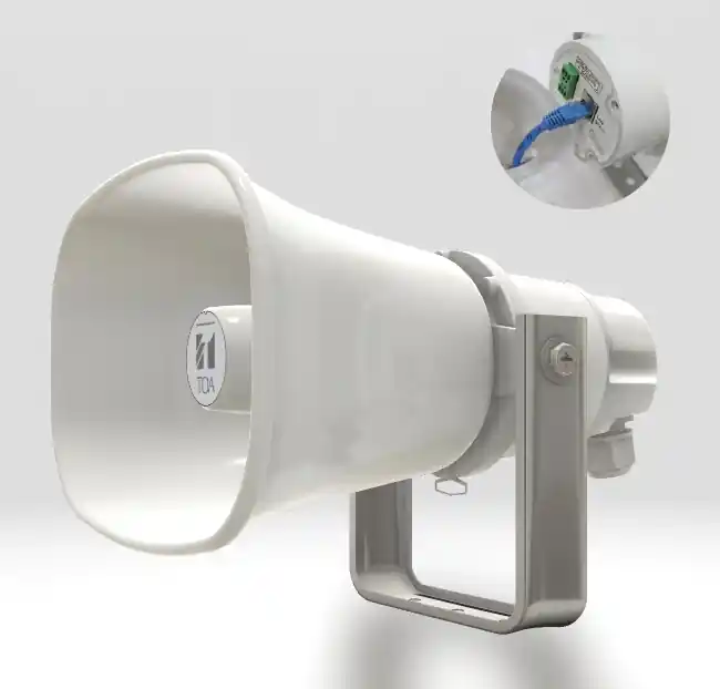 PoE LAN Hornlautsprecher IP66 22W 124dB ONVIF IP-A1SC15 Universal Gratis Versand