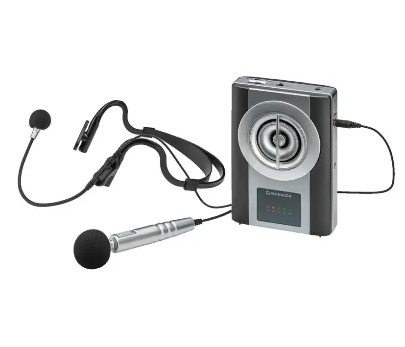 Exklusiv Rednermikrofon WAP8 Durchsageverstärker mit Gürtelclip Tragegürtel