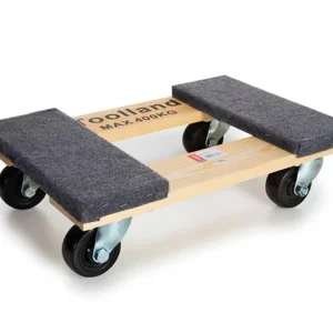 Rollenbrett 46x32cm bis 400Kg mit 4 Lenkrollen aus Pappel mit Filzkratzschutz Gleich Bestellen