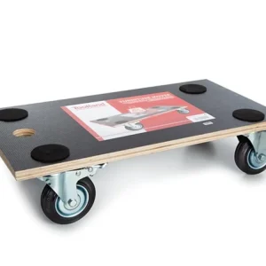Exklusiv Rollenbrett 58x30cm bis 400Kg mit 4-Rollen 2 davon Lenkrollen mit Multiplexplatte und Kratzschutz