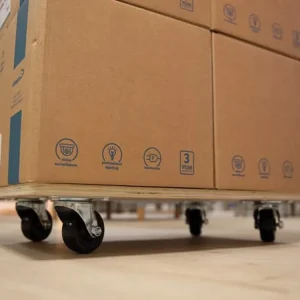 Rollenbrett 65x40cm bis 400Kg mit 4-Lenkrollen mit Multiplexplatte und Kratzschutz Top-Qualität