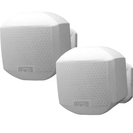 Sonderangebot Satellitenlautsprecher 2x100W 8ohm Mask2 Weiss kleine Wandlautsprecher