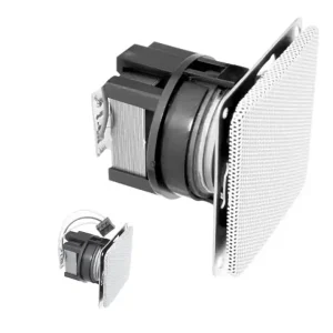 Steckdosen Lautsprecher mit 100V ELA Trafo BuschJäger mit 64x64mm Innenblende Top-Qualität