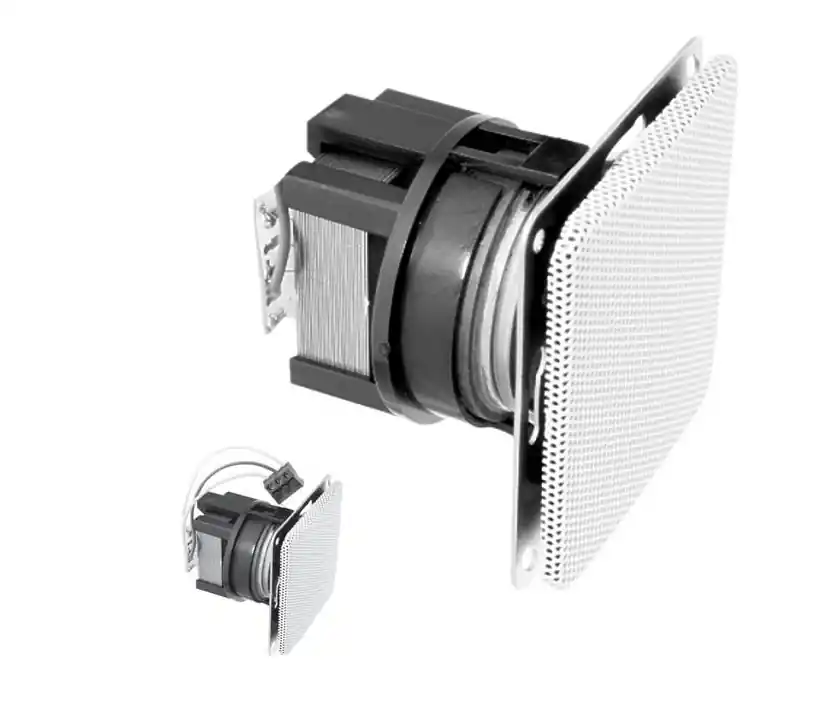 Bestpreis Steckdosen Lautsprecher mit 100V ELA Trafo Jung mit 68x68mm Innenblende