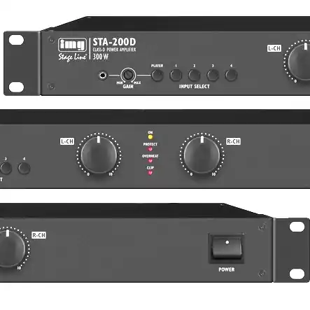 Geld-Zurück-Garantie Stereo Verstärker 2x125W Mischverstärker 19zoll Endstufe STA200D