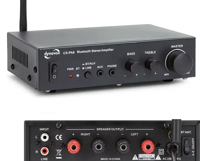 Stereoverstärker mit Bluetooth 60W Mini-Verstärker mit Cincheingang CS-PA Hochwertig