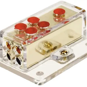 Strom Verteiler 5-fach 1x25qmm 4x10qmm Masseverteiler Akkuanschluß Batterieverteiler Heißes Angebot