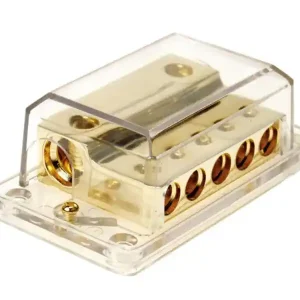 Strom Verteiler 7-fach 2x50qmm 5x20qmm Masseverteiler vergoldet Begrenztes Angebot