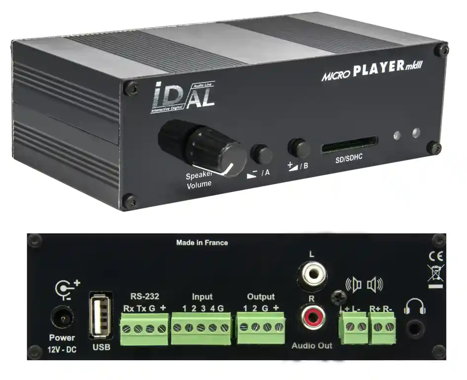 Tonspeicher Audiospeicher SD MP3 Player mit Schaltkontakt Microplayer inkl. Verstärker Echt