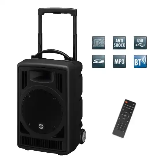 TXA820-CD Mobiles Verstärkersystem mit CD-Spieler Bluetooth Funkempfänger Akku + Netzbetrieb Neu Im Sortiment