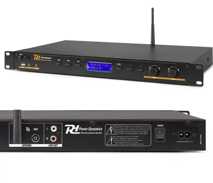 Gleich Bestellen UKW Tuner DAB+ FM Radio mit Bluetooth + USB AUX 19zoll Rackeinbau