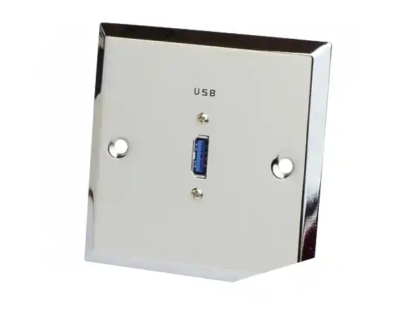 Preiswert USB Dose Unterputzdose Edelstahl Blende