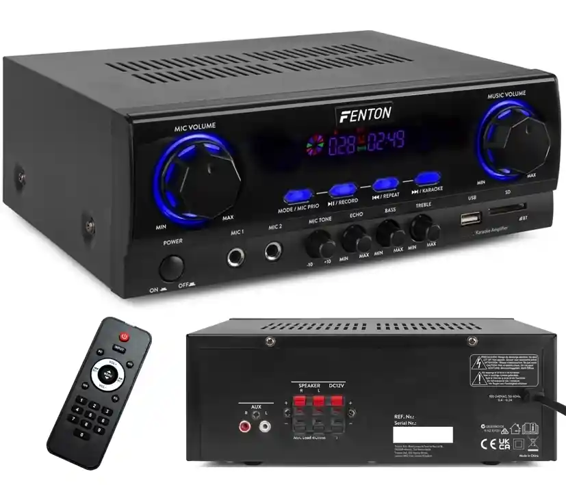 Verstärker 400W Mini-Verstärker 2x200W 2Kanal Stereo mit Bluetooth USB SD-Player und FB Direkt Vom Hersteller