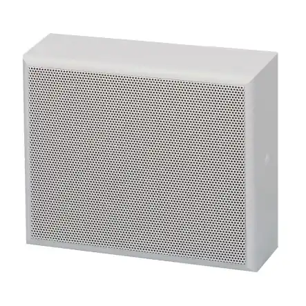 Wandlautsprecher 15W mit ELA Trafo Holz 250x200mm Weiss Expressversand
