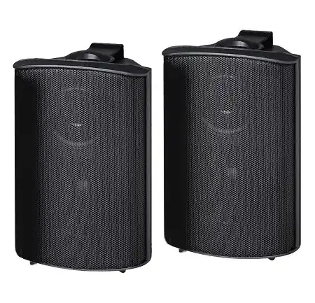 Wandlautsprecher 2x 80W 8Ohm oder 100V Schwarz Paarpreis Preisknaller