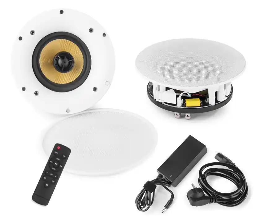 Jetzt Bestellen WiFi Deckenlautsprecher mit Bluetooth WLAN DM220mm 2-wege 100W inkl APP FB Netzteil